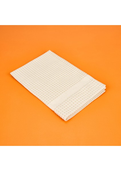 Soft Waffle 2'li Havlu Seti - Açık Bej - 60X110 cm + 40X60 cm modelleri