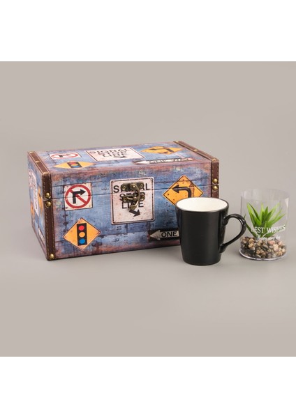 Stop Ahşap Kutu - Renkli - 30X20X14 cm fiyatları