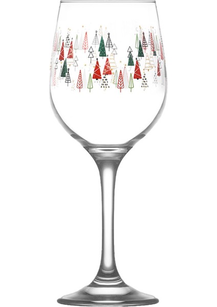 3 Adet Lav Yılbaşı Ağacı Desenli Kadeh 3'lü fiyatları