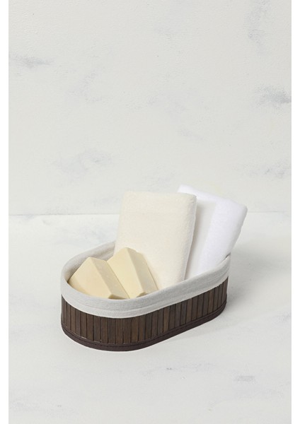 2 Adet Hometime Bambu Sepet 25X15X8 cm