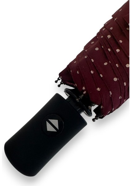 Kırmızı Puantiyeli Tam Otomatik 8 Telli Kısa Şemsiye indirimleri