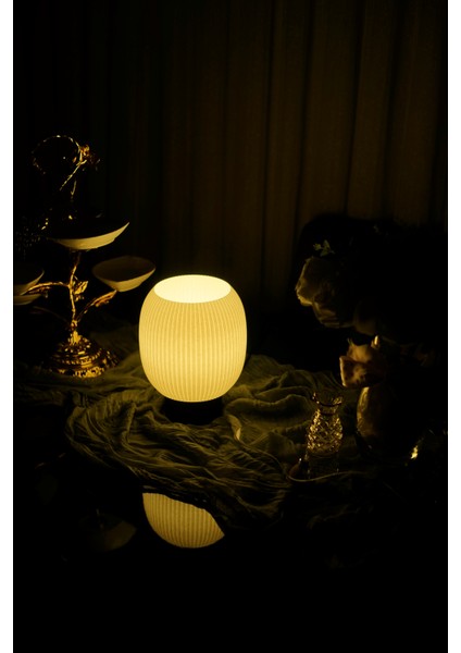 Styline -Modern Masa ve Gece Lambası – Ambiyans Lambası, Dekoratif LED Abajur, E14 Duy fırsatları