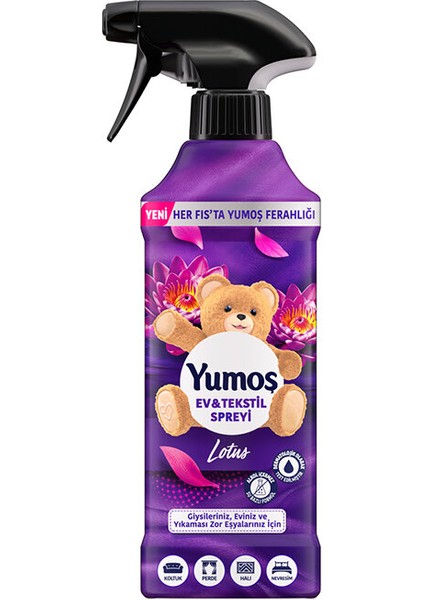 3 Adet Yumoş Oda Kokusu Sprey 450 ml Lotus fiyatları