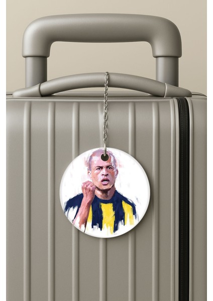 Pleksi Zincirli Bavul Etiketi Seyahat Tatil Için Tasarım Valiz Etiketi Souza