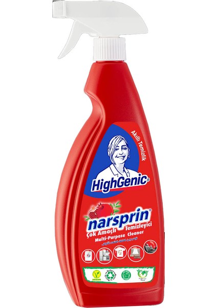 4 Adet Highgenic Narsprin Çok Amaçlı Temizleyici 750 ml fiyatları