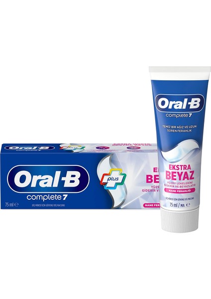 4 Adet -B Diş Macunu Komple 7 Extra Beyaz 75 ml fiyatları