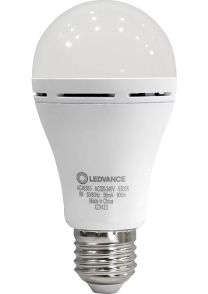 2 Adet Ledvance Osram Şarjli Ampul E27 8W/865LM 6500KW 827 E27 fiyatları