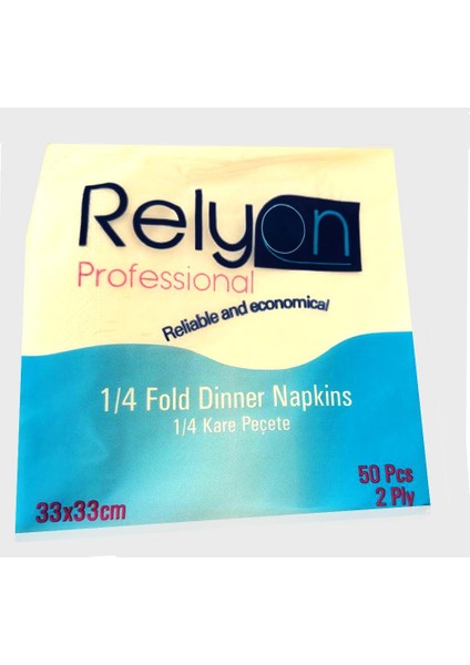 Peçete 4*50 Adet 1/4 Katlama