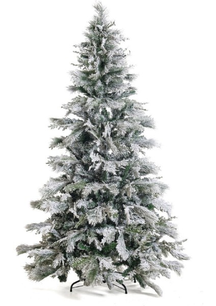 Yılbaşı Çam Ağacı Kendinden Karlı 180 cm 589 Yoğun Dallı Lüks Yılbaşı Ağacı