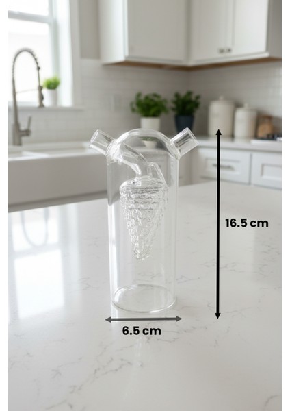 Vignora Çift Katmanlı Borosilikat Cam Yağlık Sirkelik Üzüm Figürlü Damlatmaz Şişe 350 ml fiyatları