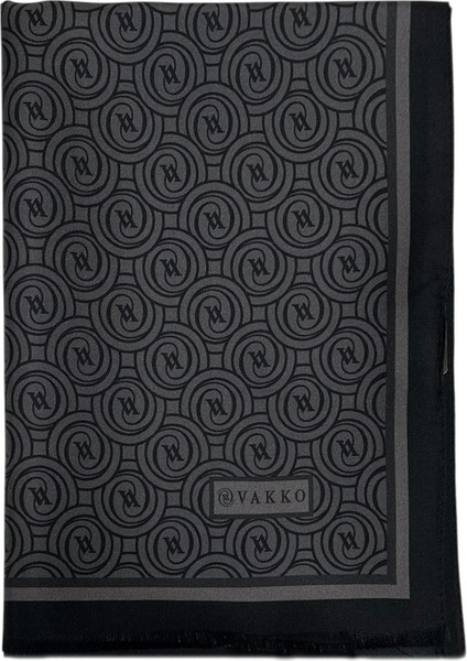 Twill Ipek Şal - Yeni Monogram - Antrasit