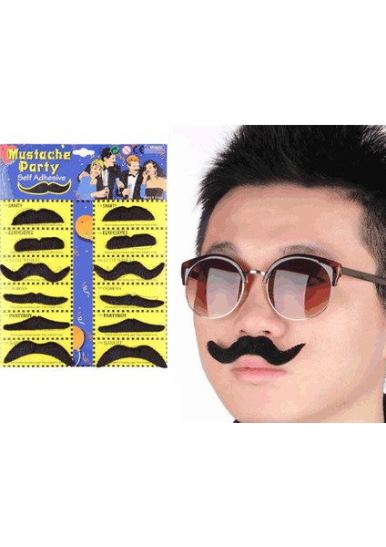 Takma Bıyık Seti (12 Adet) fiyatları