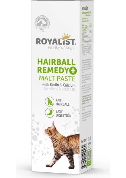 Hairball Remedy+ Malt Paste | Kediler Için Tüy Yumağı Önleyici Macun – Biotin & Kalsiyum Içerikli fırsatları