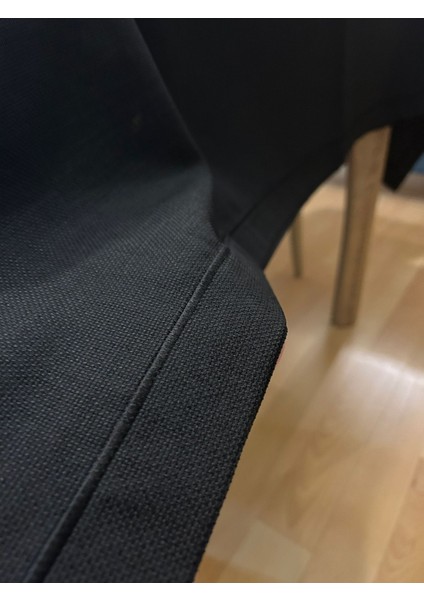 Çeyizlik Piko Sarma Detaylı Dertsiz Masa Örtüsü Simsiz Siyah fiyatları