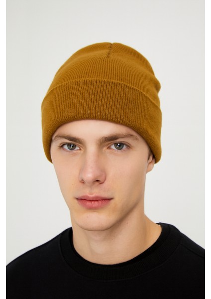 Unisex Triko Örgü Spor Katlamalı Bere Standart fiyatları