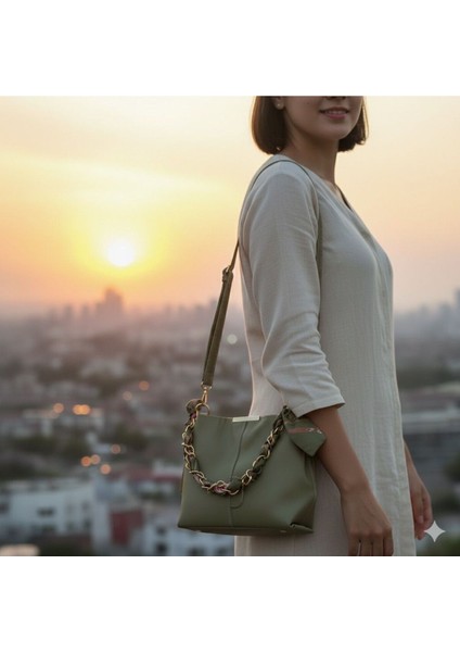 Fularlı Kadın El ve Omuz Çantası fiyatları