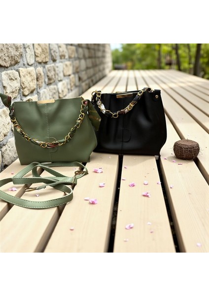 Fularlı Kadın El ve Omuz Çantası fırsatları