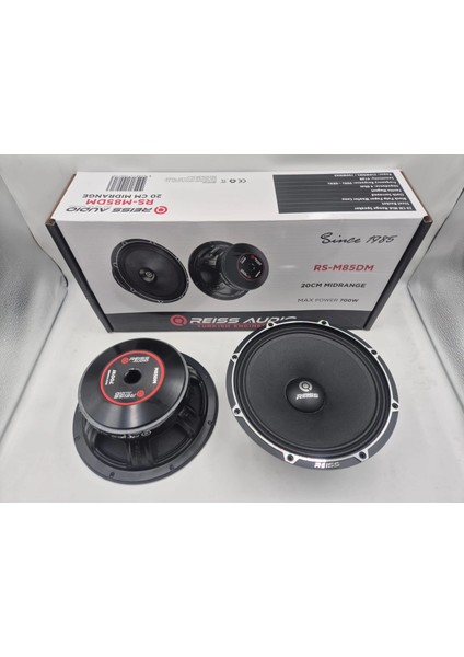 Midrange 20CM - 700W 350RMS Reiss RS-M85DM 20CM Midrange Hoparlör - Reiss Pro Midrange 20CM