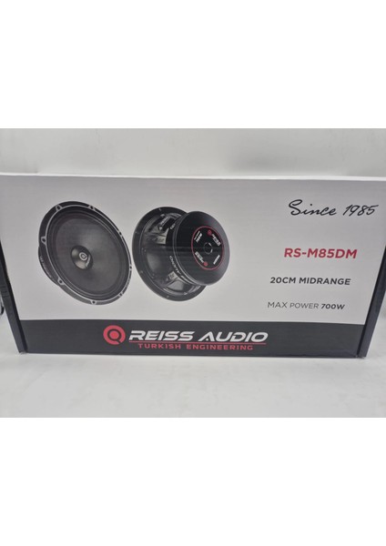 Midrange 20CM - 700W 350RMS Reiss RS-M85DM 20CM Midrange Hoparlör - Reiss Pro Midrange 20CM fırsatları