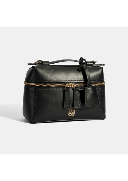 Kadın Siyah Mini Deri El Çantası modelleri