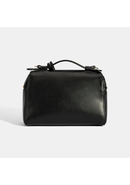 Kadın Siyah Mini Deri El Çantası fırsatları