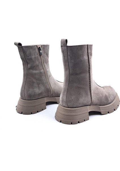 Cassido C1138 Hakiki Süet Deri Vizon Renk Kadın Bot fırsatları