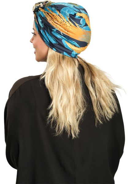 Indigo Pratik Hazır Geçmeli Tesettür Bone Ipek Desenli 2410_34 fırsatları