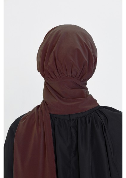 Kahve Pratik Hazır Geçmeli Tesettür Bone Sandy Boyunluklu Çıtçıtlı 2505_14 fırsatları