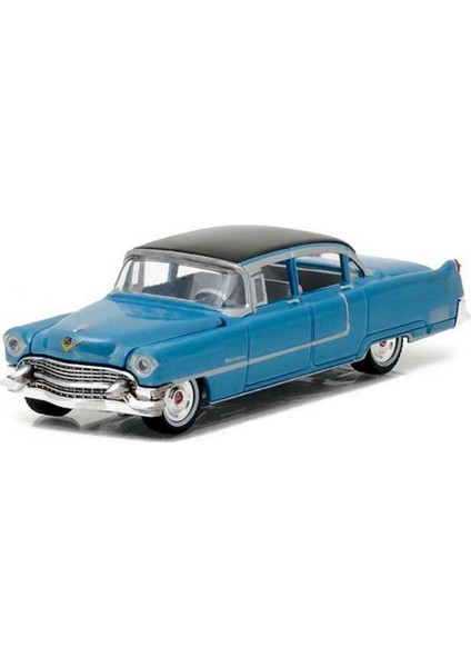 Greenlight 1/64 Hollywood Series 16 - Elvis Presley (1935-77) - 1955 Cadillac Fleetwood Series 60 ''blue Cadillac'' modelleri