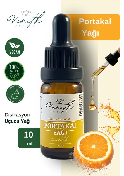 Portakal Yağı - %100 Saf Portakal Uçucu Yağı - 10 ml