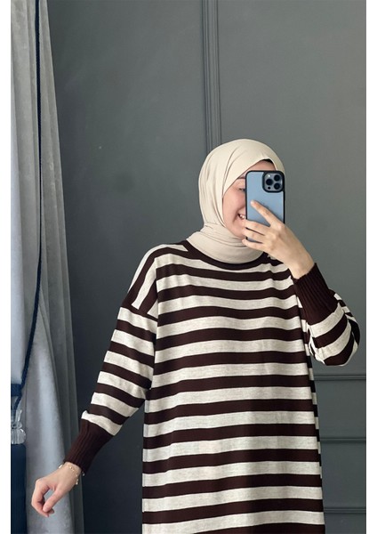 3389 Yeva Enine Çizgili Triko Tunik fiyatları