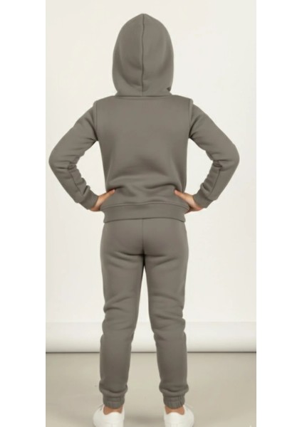 Çocuk Kapşonlu Mickey Desenli Eşofman Takımı –haki fiyatları