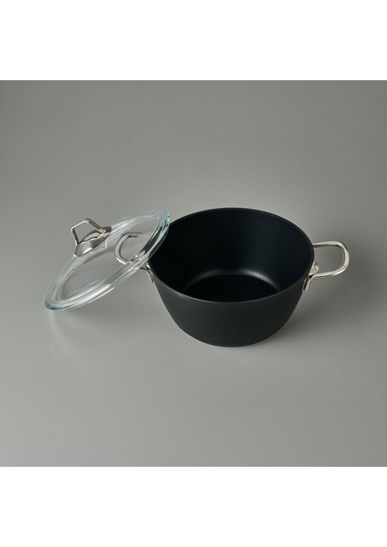 Dark Derin Tencere - Siyah / Şeffaf - 24 cm modelleri