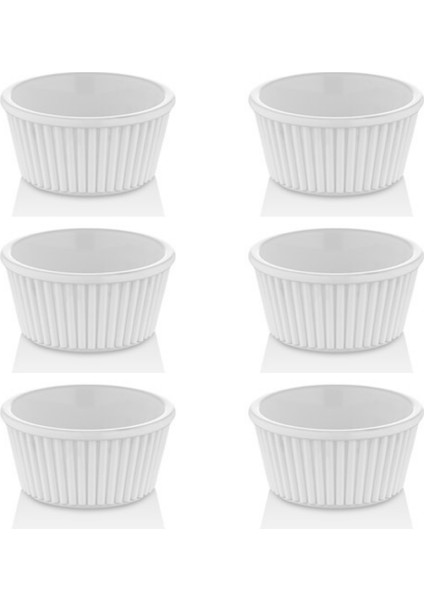 6 Adet Kırılmaz Sosluk – Kahvaltılık, Reçellik, Meze ve Tatlı Servisi Için Isıya Dayanıklı Mini Servis Kasesi - Ev ve Restoran Kullanımına Özel