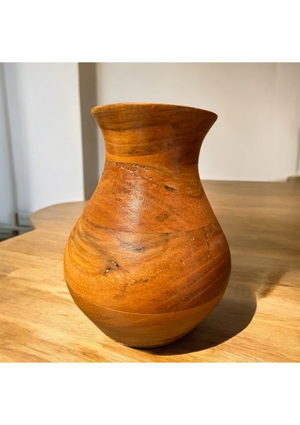 🍒 El Yapımı Kiraz Ağacından Ahşap Vazo fiyatları