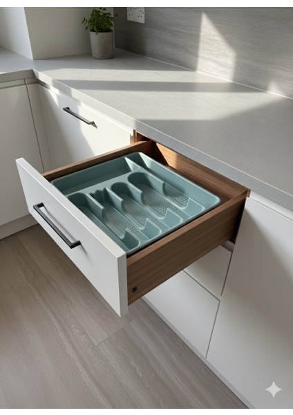 Çekmece Içi Kaşıklık 6 Gözlü Yeşil