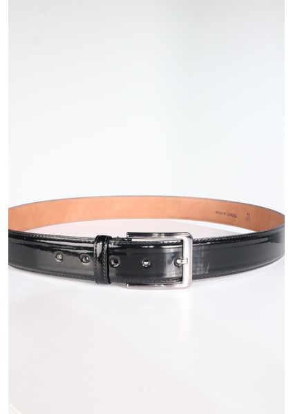 Erkek 4 cm Siyah Rugan Kemer fırsatları