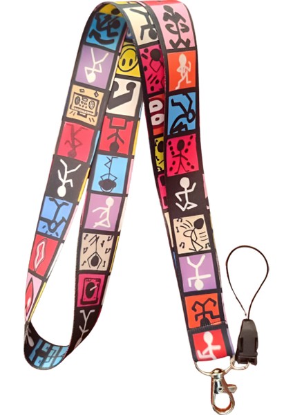 Beden Eğitimi Desenli Boyun Askı Ipi ve Telefon Askısı + Kartlık