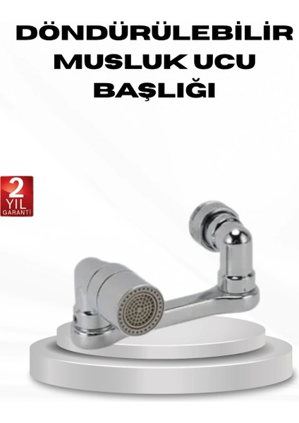 Buğz 1080 Derece Musluk Aparatı – Tüm Lavabolara Uygun Esnek Başlık ve Su Akış Kontrolü