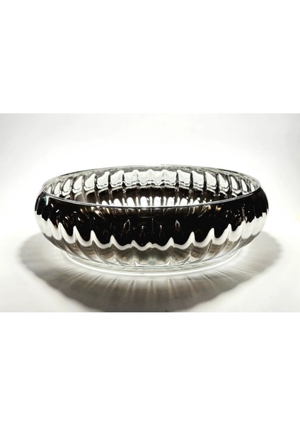 El Yapımı Titanyum Kaplama Silver Renk Dekoratif Sunumluk Meyvelik Kase modelleri