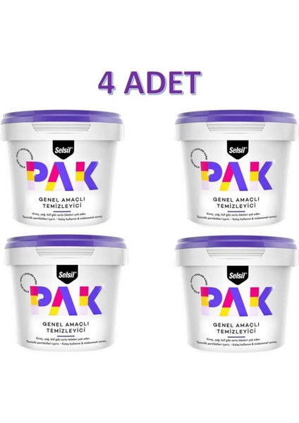 Pak Genel Amaçlı Temizleme 500GR 4 Adet
