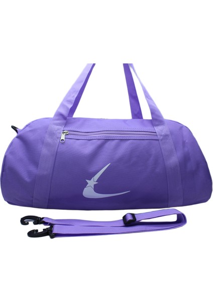 Lila Renk Suya Dayanıklı Kumaş Seyahat Spor Gym ve Fitness Çantası indirimleri