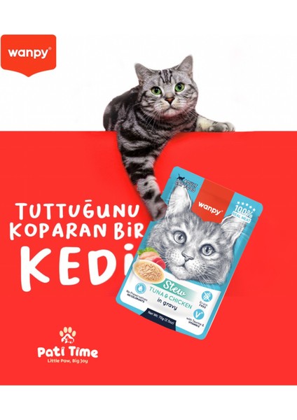 12LI Karışık Yetişkin Kedi Yaş Maması 2 Lezzet Ton & Tavuk Premium Kalite 12 x 70 gr fiyatları