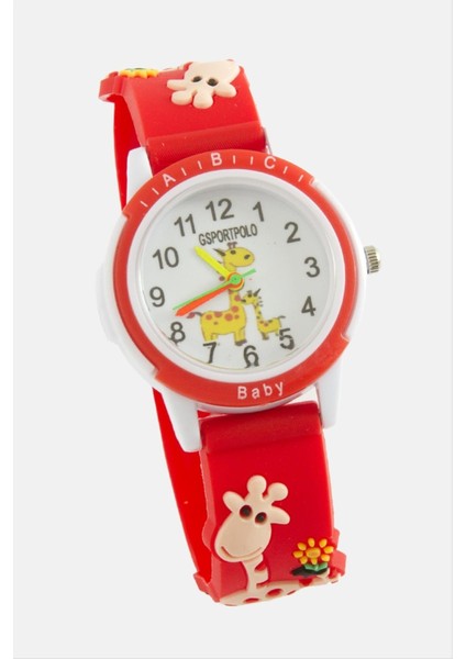 Zurafa Desenli Çocuk Kol Saat