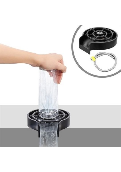 Sıladanal® Yüksek Basınçlı Otomatik Bardak Yıkama Aparatı Mutfak Lavaboları Için Hızlı Kupa Durulayıcı