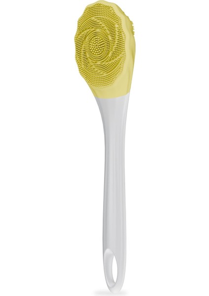 HP87 Şarjlı Silikon Duş Fırçası 3 Mod Titreşimli Vücut Temizleme Fırçası Sarı
