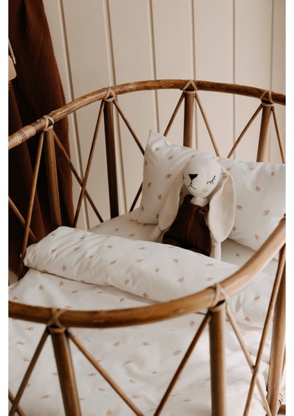 Park Yatak Nevresim Takımı (80X110) | Simple Brown Leaves