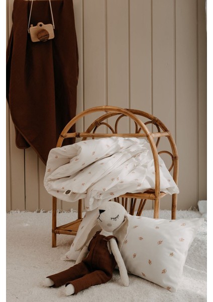 Park Yatak Nevresim Takımı (80X110) | Simple Brown Leaves