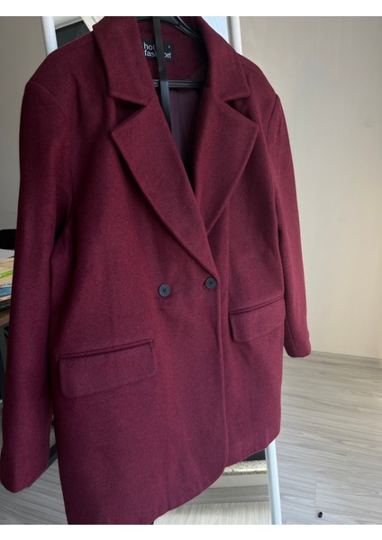 Bordo Kaşe Ceket Elbise modelleri