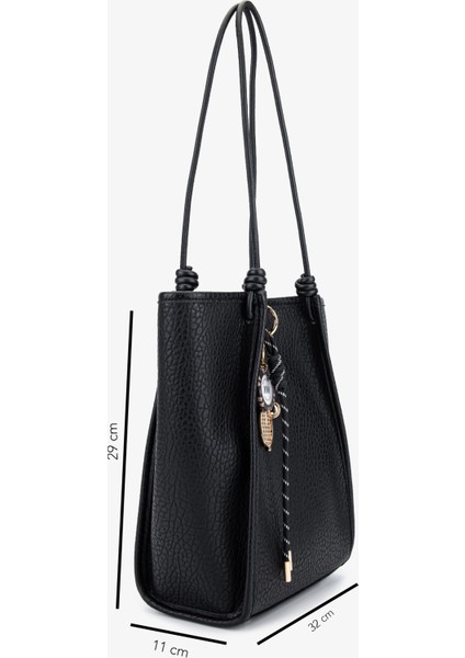 Kadın Suni Deri Siyah Omuz Çanta 921 27080 Bn Cnt SK25-26 Sıyah fiyatları